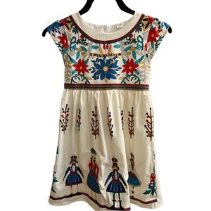 ✨ Mini Taylor Girls Folk Art Dress | Size 8–9Y